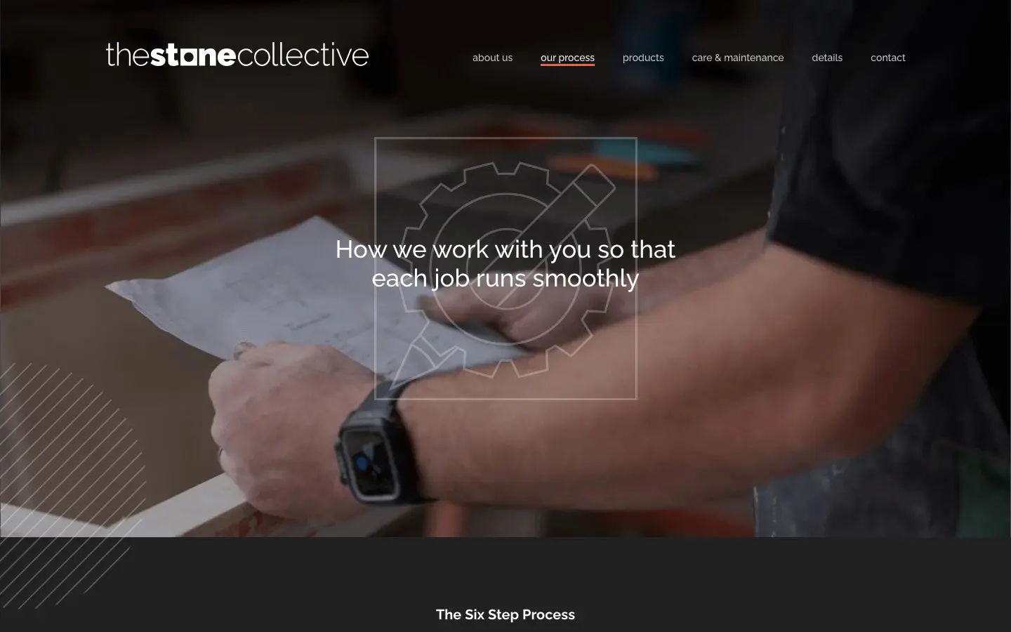Stone Collective website page