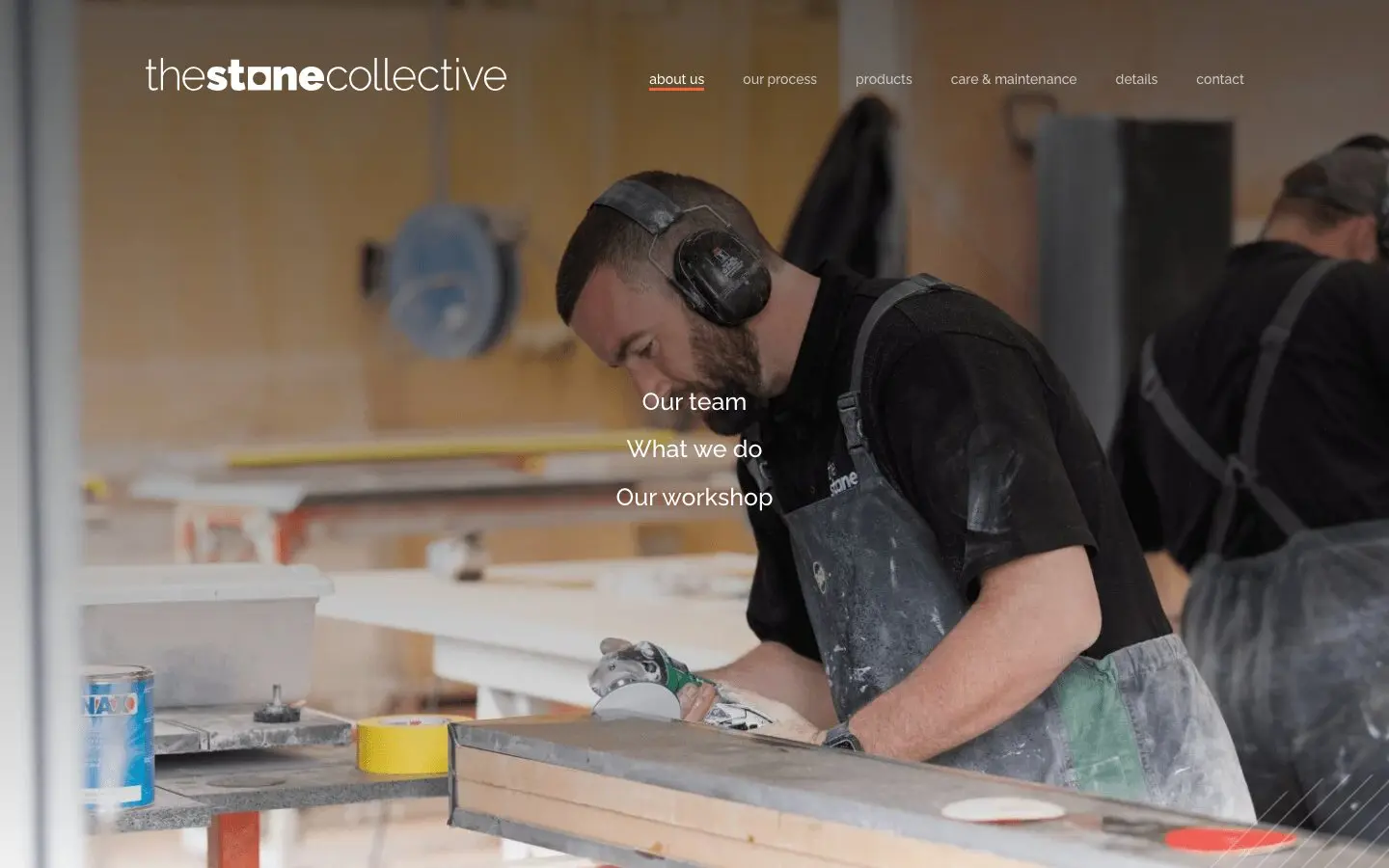 Stone Collective website page