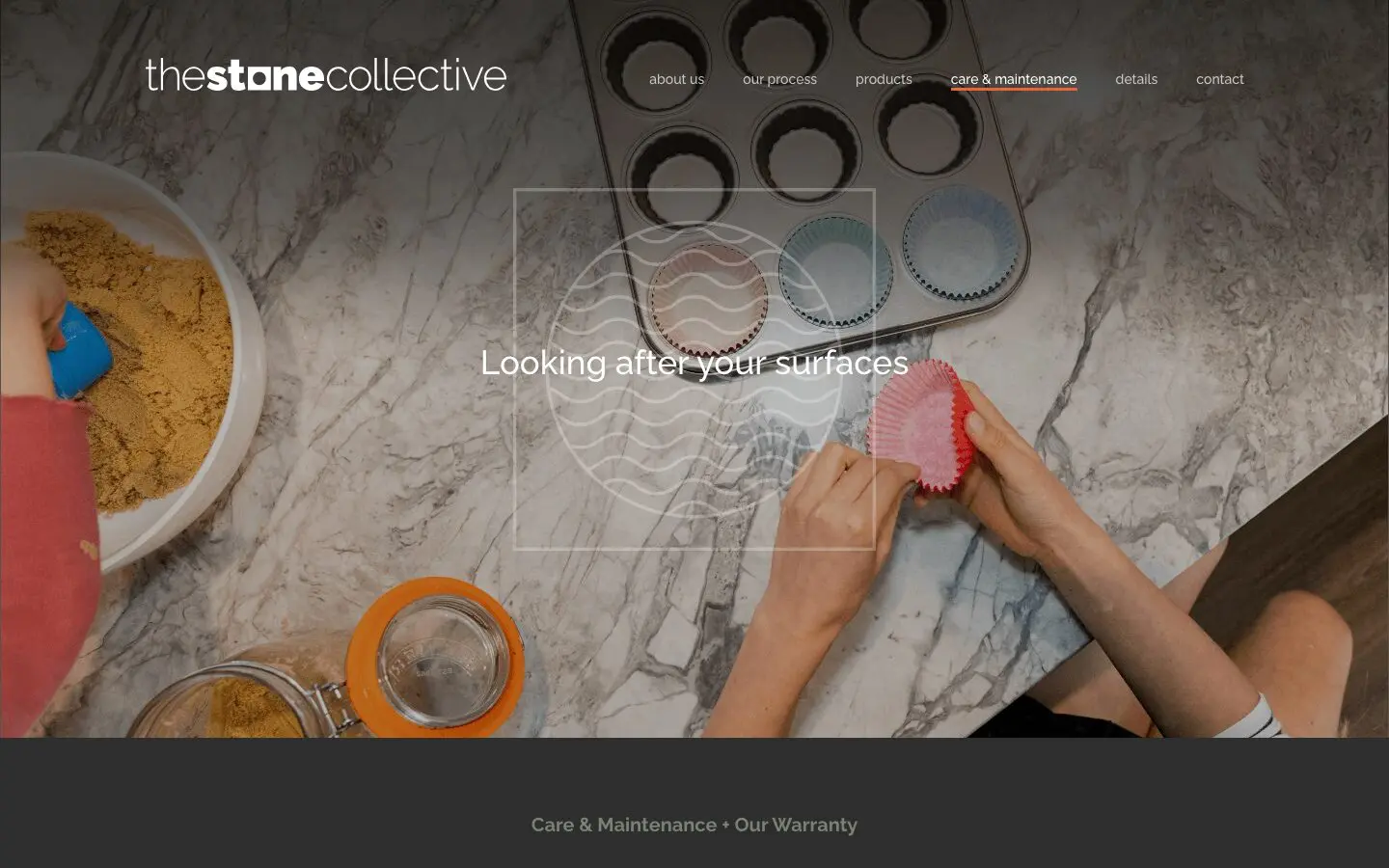 Stone Collective website page