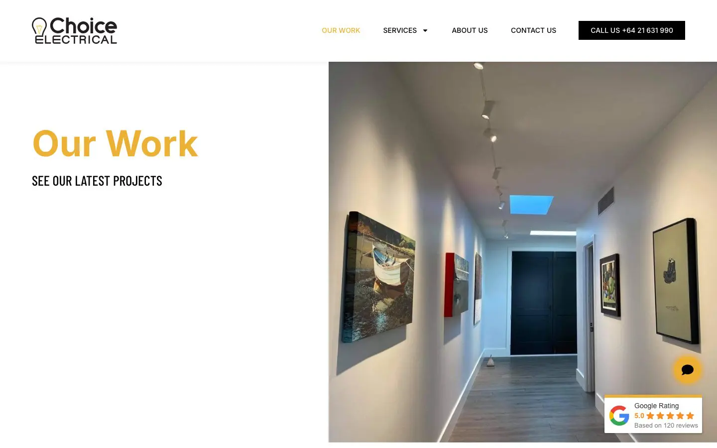 Choice Electrical website page