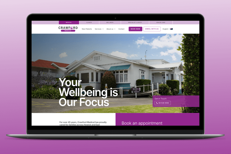Crawford Medical website built by Control Shift