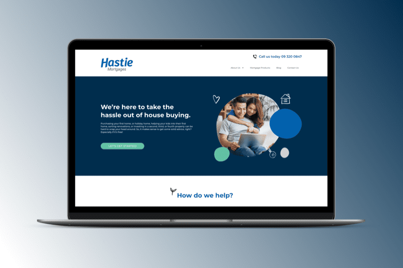 Hastie Mortgages website built by Control Shift