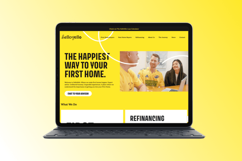 HelloYello website built by Control Shift