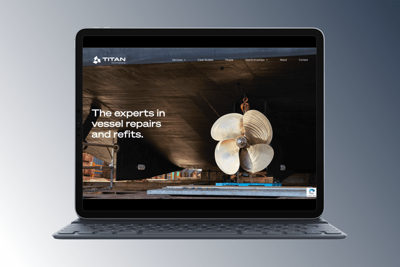 Titan Marine website built by Control Shift