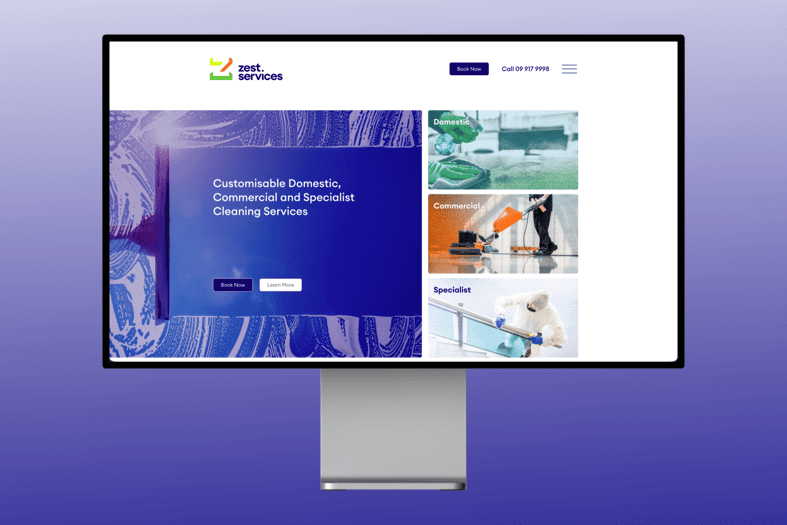 Zest Services website built by Control Shift