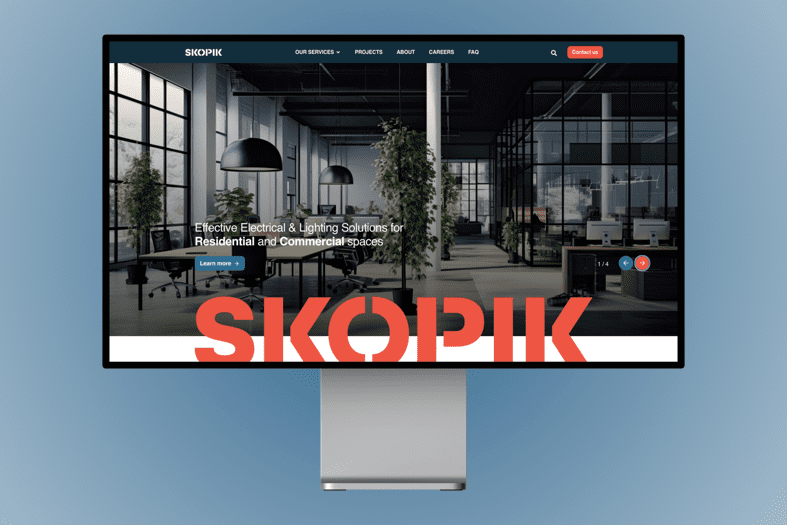 Skopik website built by Control Shift