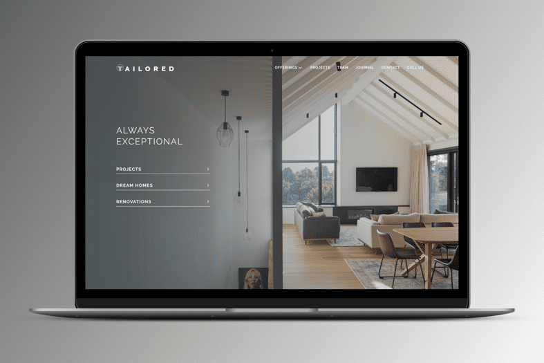 Tailored Building Solutions website built by Control Shift