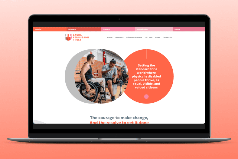 Laura Fergusson Trust website built by Control Shift