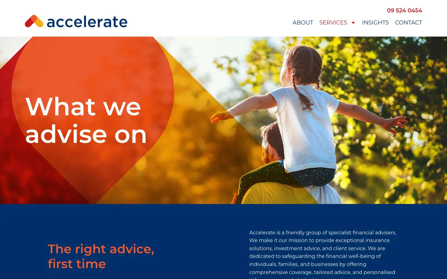 Accelerate website page
